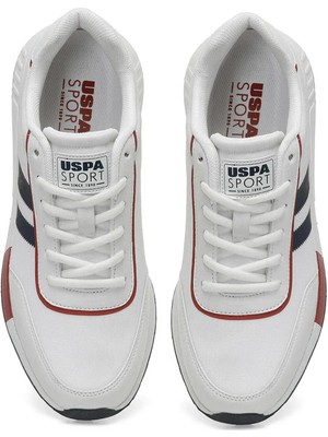 U.S. Polo Assn. Drago 4fx Beyaz Erkek Sneaker-Beyaz-Lacivert -Kırmızı