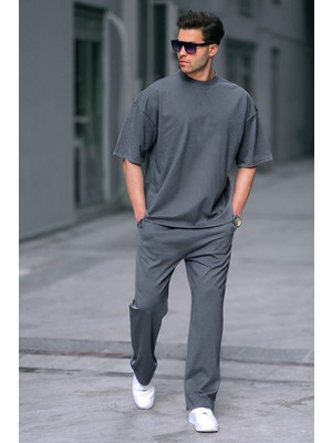 Yakamel Erkek Kısa Kollu Ince Yazlık Pijama Takımı