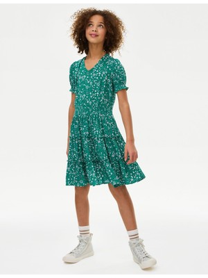 Marks & Spencer Kısa Kollu Mini Elbise (6-16 Yaş)