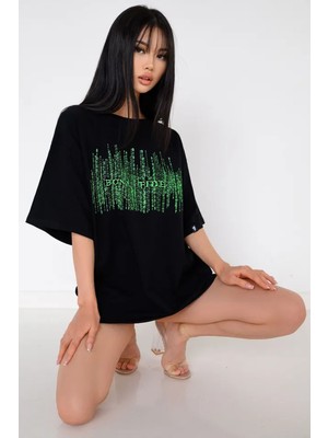 Only Trendwear  Unisex Bona Fide Baskılı Oversize Tshirt