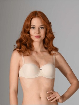 NBB Kadın Destekli Ten Straplez Sütyen 3520