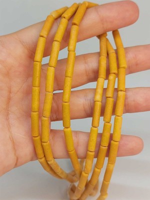 Yaşam Tohumu Jasper Taşı Silindir Kesim 4X12.5MM Dizi (49384)