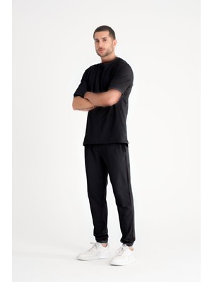 Yakamel Erkek Kısa Kollu Yazlık Penye Pijama Takımı