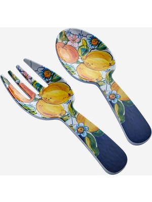 Chiara Alessi Capri Mavi Melamin Servis Seti 30 cm