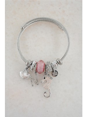 By Zeyna Aksesuar Kadın Deniz Atı Figürlü Charm Bileklik