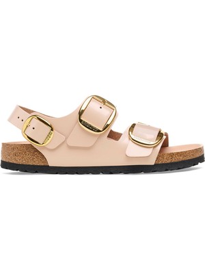 Birkenstock Deri Pudra Kadın Sandalet Mılano