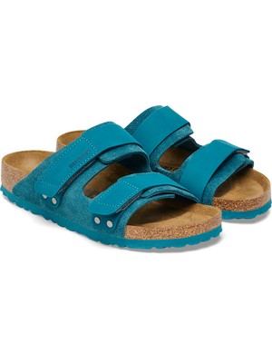 Birkenstock Turkuaz Erkek Süet Terlik 1026767 Ujı