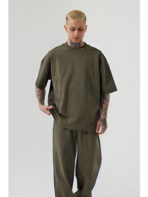 Erkek Kısa Kollu Oversize Pijama Takımı