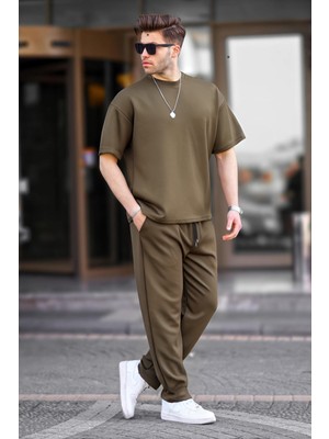 Erkek Kısa Kollu Oversize Penye Pijama Takımı