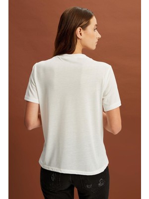 Alexander Gardi Baskılı Basic T-Shirt (B22-385A)