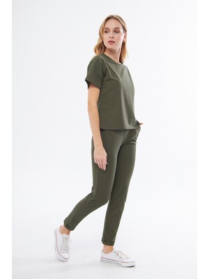 Kadın Kısa Kollu Penye Pijama Takımı