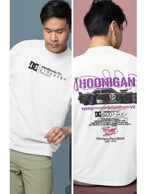 Fuddy Moda Oversize Hoonigan Racing Division Ken Block 43 Sırt Baskılı Rally T-Shirt