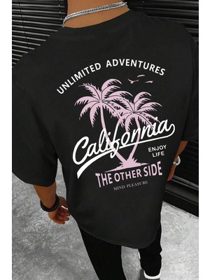 Only Trendwear  Erkek California Baskılı Oversize Tshirt