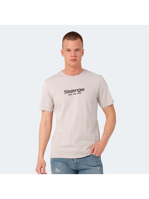 Slazenger VOITTO Erkek Tişört Taş Gri