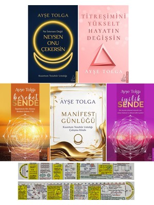 Neysen Onu Çekersin - Titreşimini Yükselt Hayatın Değişsin - Bereket Sende - Manifest Günlüğü - 5 Kitap - Ayşe Tolga + Matematik Öğreten Ayraç