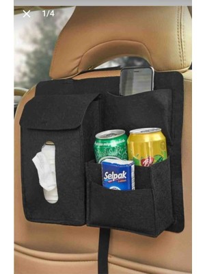 Ankaflex Highconcept Oto Bardaklık Araba Koltuk Arkası Keçe Çanta Organizer Eşya Düzenleyici Peçetelik