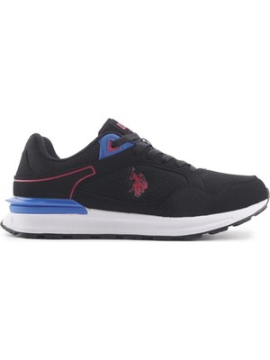 U.s. Polo Assn. Martin 4Fx Erkek Siyah-Kırmızı (40-45) Sneaker Ayakkabı