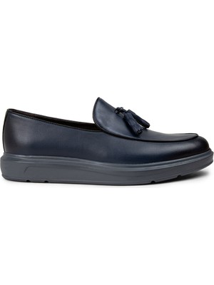 Deery  Mavi Comfort Püsküllü Erkek Loafer - 01840MMVIP04