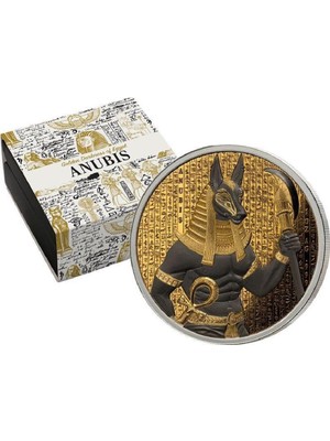 AgaKulche Anubis Golden Darkness Of Egypt 2024 1 Ons 31.10 Gram Gümüş Sikke Coin (999)