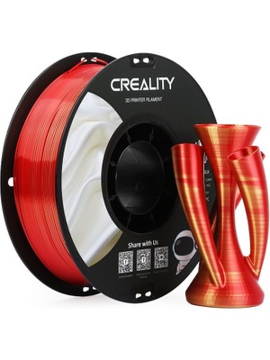 Creality Cr-Silk Pla 1,75MM 3D Filament 1kg - Altın Kırmızı