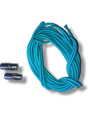 Öztürk Kundura Vidalı Lastik Bağcık Turkuaz