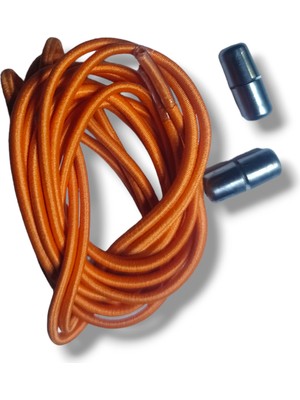 Öztürk Kundura Vidalı Lastik Bağcık Turuncu