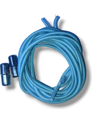 Öztürk Kundura Vidalı Lastik Bağcık Açık Mavi