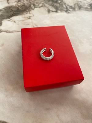 Bella Piovere Taşlı Silver Çelik Earcuff (Kıkırdak Küpe)