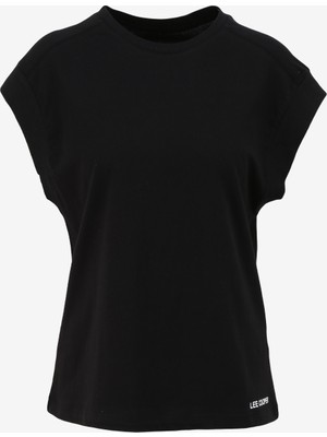 Lee Cooper O Yaka Düz Siyah Kadın T-Shirt 242 Lcf 242014 Losea Siyah