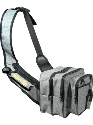 Wolfish Spin Lrf Balıkçı Çantası Su Geçirmez Gri 30x24x18 cm 3 Bölmeli Pratik Tasarım