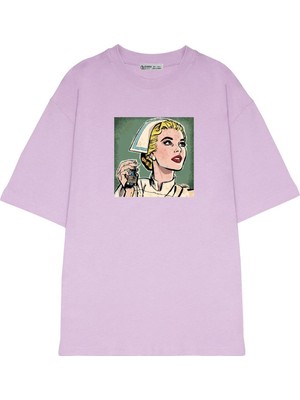 Green Mint  Oversize T-Shirt Hemşire Kopyası