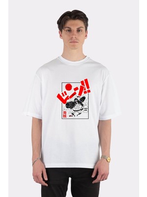 Green Mint  Beyaz Oversize T-Shirt One Piece 4 Gear