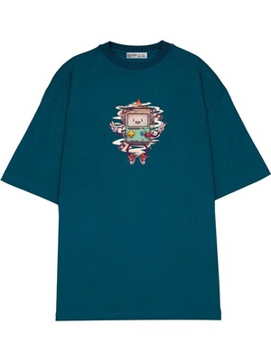 Green Mint  Oversize T-Shirt Adventure Time Bmo