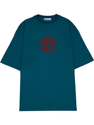 Green Mint  Oversize T-Shirt Street Fighter Logo-