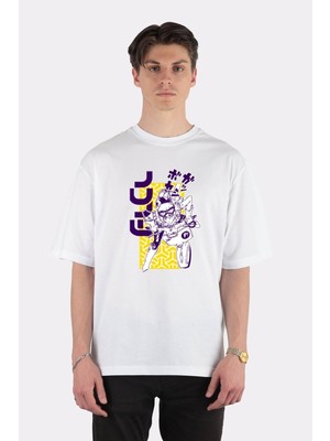 Green Mint  Beyaz Oversize T-Shirt Flcl