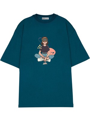 Green Mint  Oversize T-Shirt Stranger Thıngs1