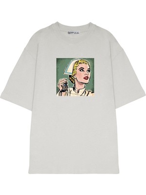 Green Mint  Oversize T-Shirt Hemşire Kopyası