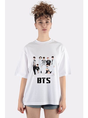 Green Mint Bts Oversize Kadın T-Shirt
