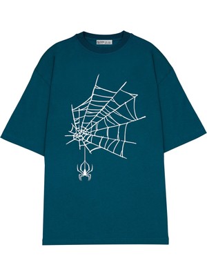 Green Mint  Oversize T-Shirt Spider