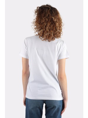 Green Mint Kadın Bisiklet Yaka Slim Fit T-Shirt