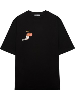 Green Mint  Oversize T-Shirt Tom & Jerry Kopyası