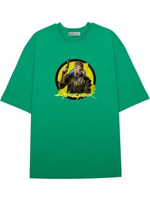 Green Mint  Oversize T-Shirt Cyberpunk