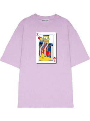 Green Mint  Oversize T-Shirt The Sımpsons