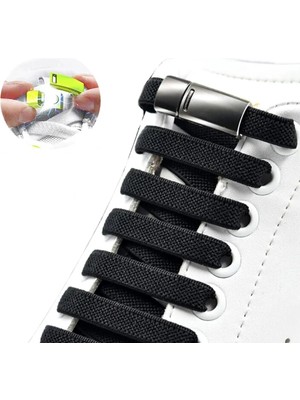 Mater Ayakkabı Takbırak Mıknatıslı Lastikli Ayakkabı Bağcığı, Akıllı Bağcık, Bot Çocuk Spor Converse Bağcık