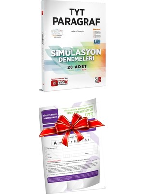 3D Yayınları 2024 TYT Simülasyon Paragraf Denemeleri - TYT Türkiye Geneli Deneme