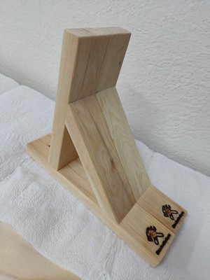 Ela Wood Working Elawoodworking Dekoratif Raf Ayağı 2'li Paket, Raf Montaj Aparatı, Ahşap Raf Standı, Raf Standı