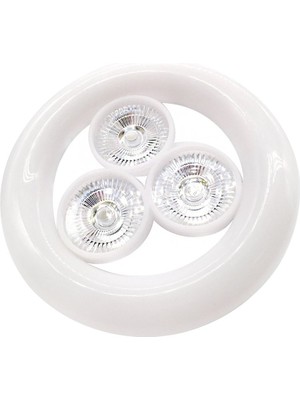 Esbu KK-901 E27 Duy 36 Watt Beyaz 3'lü Ufo LED Lamba (K246)