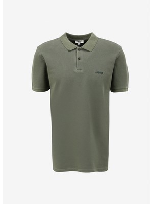 Jeep Haki Erkek Polo Yaka Relaxed Polo T-Shirt J4SM-TST7232