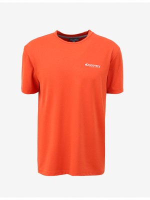 Discovery Expedition Nar Çiçeği Erkek Bisiklet Yaka Relaxed Baskılı Uv Apreli T-Shirt D4SM-TST3261
