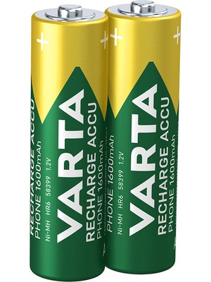 Varta Nı-Mh 1.2V 1600 Mah Hr6 Aa Şarjlı 2li Kalem Pil (2818)